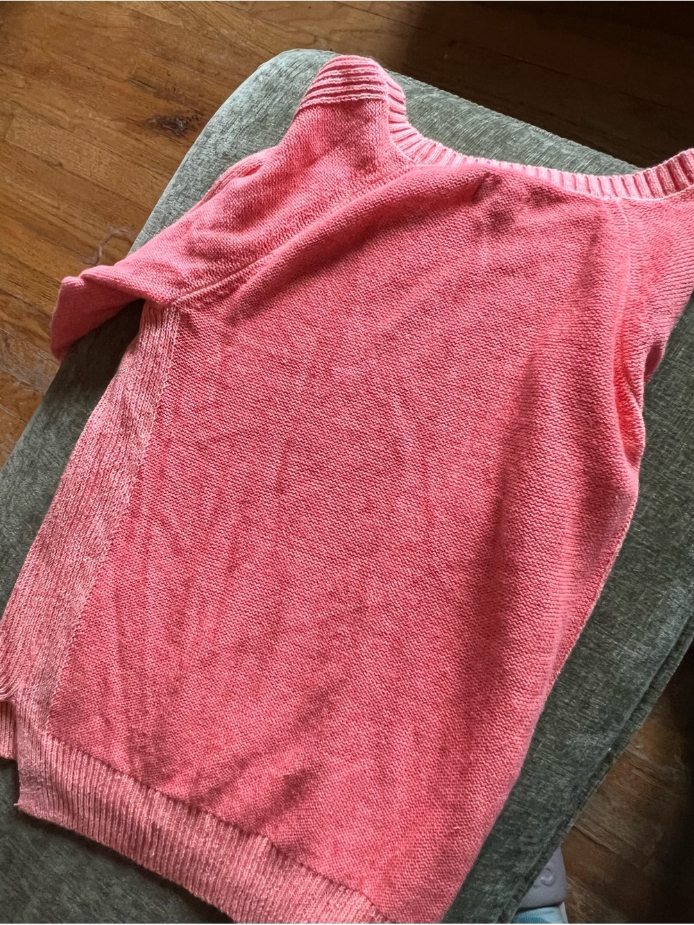 So Authentic American Heritage Pull Over Crew Neck Sweater Pink Size: Large